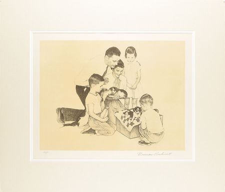 Lot #462 Norman Rockwell Lithograph - Image 1