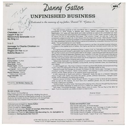 Lot #600 Danny Gatton - Image 1