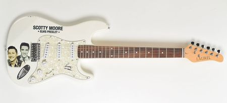 Lot #5092 Scotty Moore Signed Guitar - Image 1