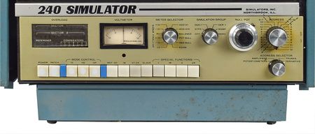 Lot #256 Simulator 240 Analog Computer with Patchboard Analog Computer and Patchboard - Image 10