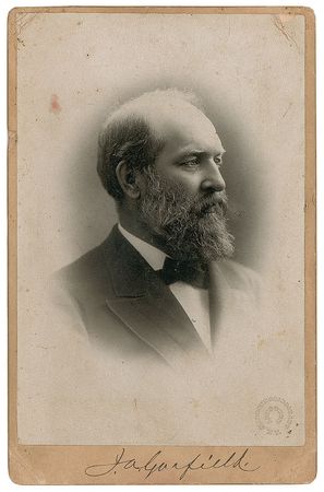 Lot #18 James A. Garfield: Stunning image of the
