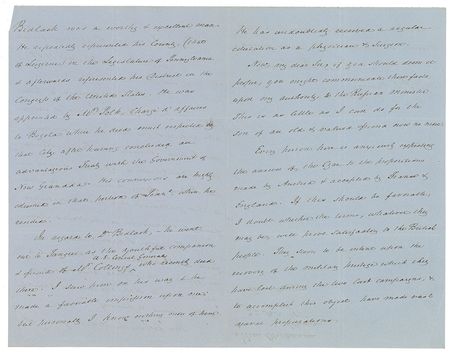 Lot #9 James Buchanan: ?Every person here is anxiously expecting the answer of the Czar? - Image 2