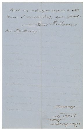 Lot #9 James Buchanan: ?Every person here is anxiously expecting the answer of the Czar? - Image 3