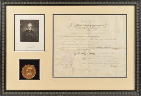 Lot #5 Zachary Taylor: President Taylor recognizes