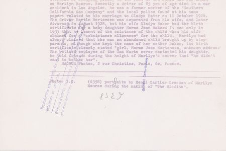 Lot #887 Marilyn Monroe Photograph - Image 2