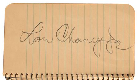 Lot #852 Lon Chaney Jr and Ronald Reagan Autograph Book - Image 2