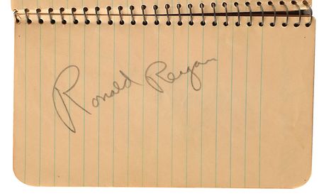 Lot #852 Lon Chaney Jr and Ronald Reagan Autograph Book - Image 3
