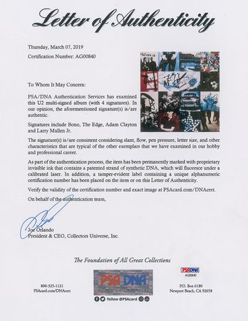 Lot #706 U2 Album - Image 6