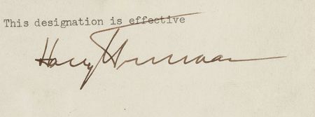 Lot #43 Harry S. Truman Signed Document - Image 2
