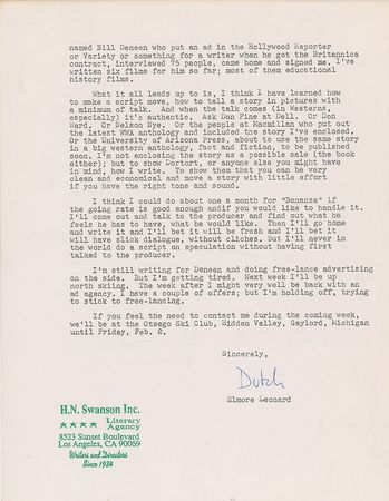 Lot #523 Elmore Leonard: The 