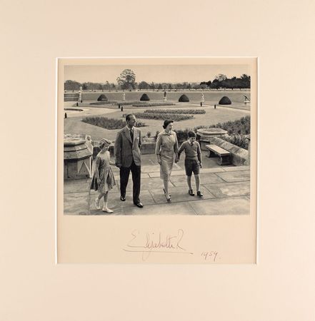 Lot #129 Queen Elizabeth II Signed Photograph - Image 1