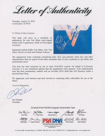 Lot #707 Van Halen Album - Image 3