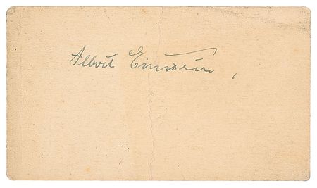Lot #241 Albert Einstein Signature - Image 1