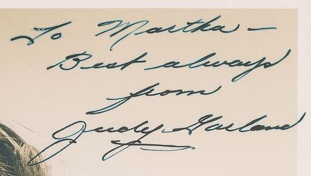 Lot #820 Judy Garland: A star is born!—the 14-year-old Garland signs a gorgeous Bull portrait - Image 2