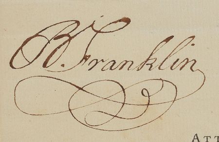 Lot #86 Benjamin Franklin: Boldly signed in 1786 as president of the Supreme Executive Council of Pennsylvania - Image 2