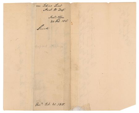 Lot #157 Tobias Lear Signed Letter - Image 2
