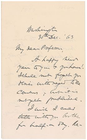 Lot #179 Charles Sumner - Image 1