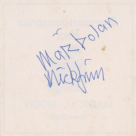 Lot #695 T. Rex: Marc Bolan and Mickey Finn Signatures - Image 1