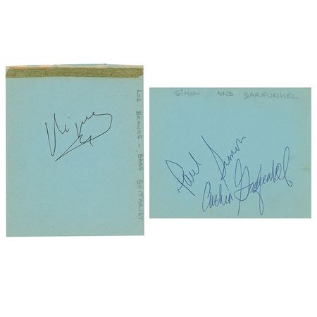 Lot #691 Simon and Garfunkel Signatures - Image 1