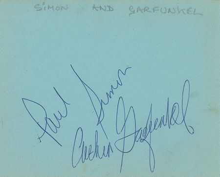 Lot #691 Simon and Garfunkel Signatures - Image 2
