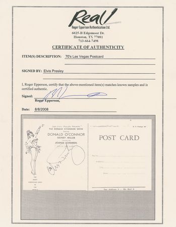 Lot #572 Elvis Presley Postcard - Image 3