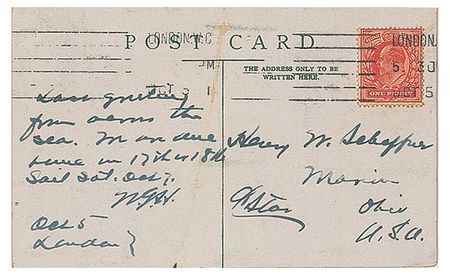 Lot #25 Warren G. Harding: Harding's 1909 sightseeing tour of Europe - Image 3