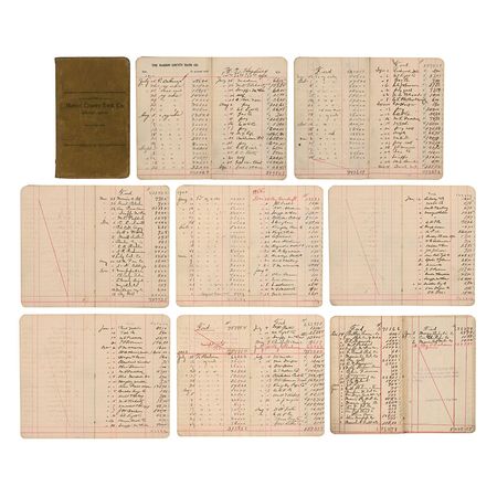 Lot #32 Warren G. Harding: Harding's personal Marion County Bank ledger - Image 1