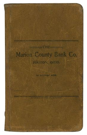 Lot #32 Warren G. Harding: Harding's personal Marion County Bank ledger - Image 3