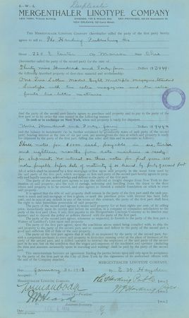 Lot #33 Warren G. Harding Signed Document - Image 1