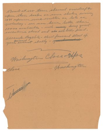 Lot #33 Warren G. Harding Signed Document - Image 3