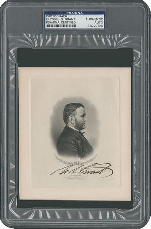 Lot #15 U. S. Grant: Uncommon profile portrait by