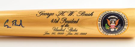 Lot #56 George Bush Baseball Bat - Image 2