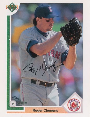 Lot #961 Wayne Gretzky and Roger Clemens Signed Photographs - Image 1