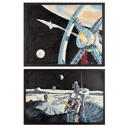 Lot #357 2001: A Space Odyssey Paintings - Image 1