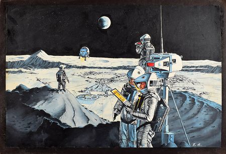 Lot #357 2001: A Space Odyssey Paintings - Image 2
