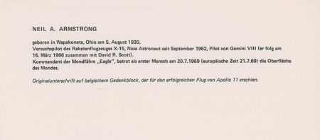 Lot #347 Neil Armstrong Stamp - Image 2
