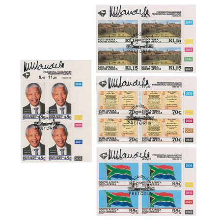 Lot #96 Nelson Mandela Stamps - Image 1
