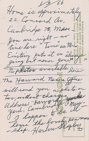 Lot #295 Harlow Shapley Autograph Letters Signed (3) - Image 3
