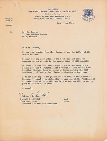 Lot #70 John F. Kennedy: James Swindal - Image 1