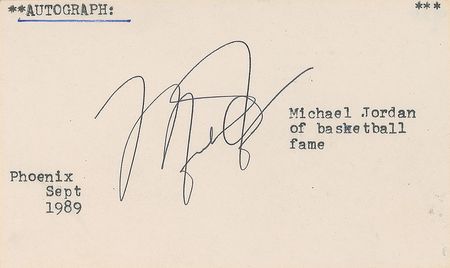 Lot #964 Michael Jordan Signature - Image 1