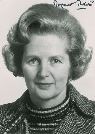 Lot #186 Margaret and Denis Thatcher Signed Photographs - Image 1