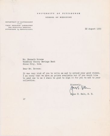 Lot #292 Jonas Salk Group Lot - Image 3