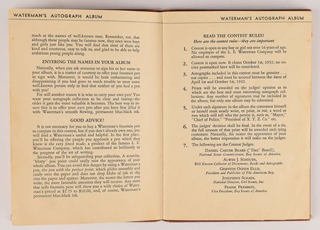 Lot #938 Babe Ruth and Franklin D. Roosevelt Waterman Autograph Album - Image 8