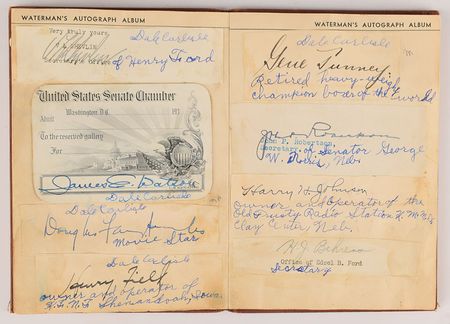 Lot #938 Babe Ruth and Franklin D. Roosevelt Waterman Autograph Album - Image 10