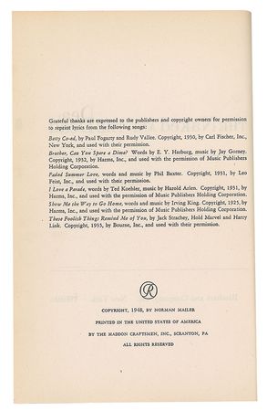 Lot #498 Norman Mailer: Scarce signed first edition of The Naked and the Dead - Image 2