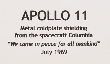 Lot #336 Apollo 11: Flown Apollo 11 coldplate from the Columbia - Image 4