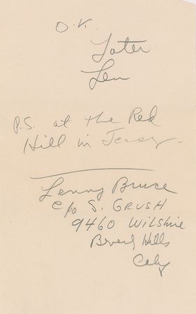 Lot #816 Lenny Bruce: The requests and ramblings of Lenny Bruce - Image 10