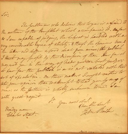 Lot #112 Edmund Burke Handwritten Letter Signed - Image 2