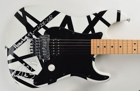Lot #575 Eddie Van Halen: 'Frankenstrat' Art Series guitar played by EVH at the Toyota Center in 2008 - Image 4