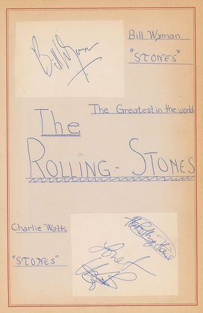 Lot #574 Rolling Stones Signatures - Image 2